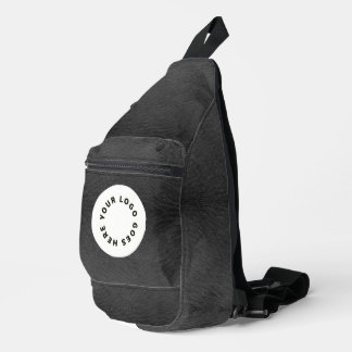 Sac À Bandoulière Cuir noir Faux avec logo
