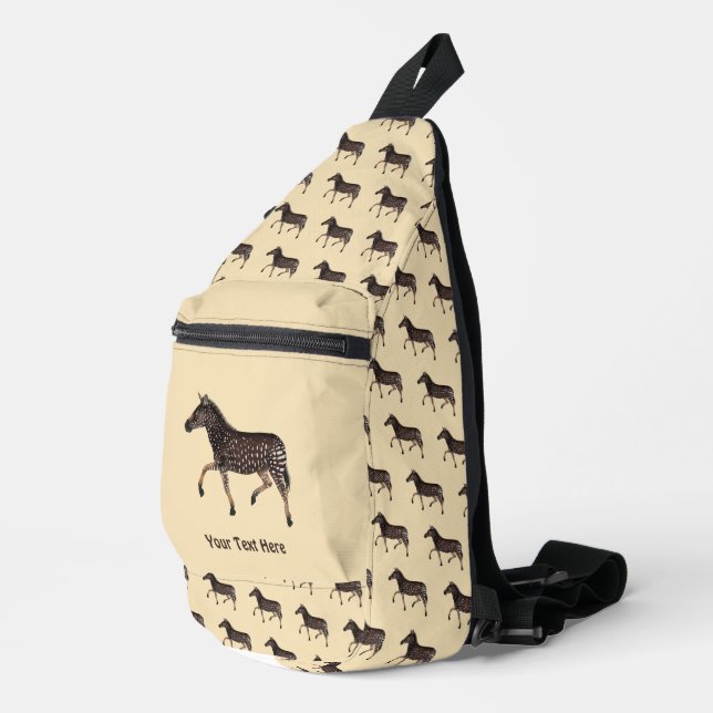 Sac À Bandoulière Cute Polka Dot Zebra (Coin droit)