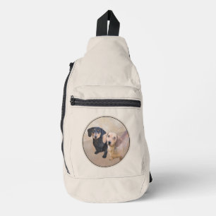 Sac À Bandoulière Dachshund Peinture Smooth Black & Tan Red Dog Art