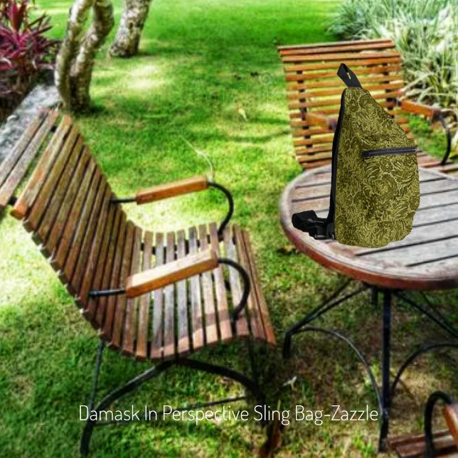 Sac À Bandoulière Damask En Perspective (Créateur téléchargé)