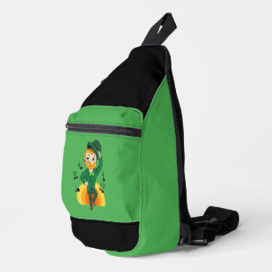 Sac À Bandoulière Dancing leprechaun, dessin animé de la Saint Patri