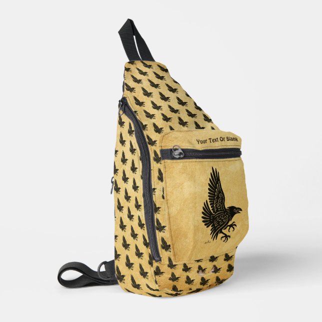 Sac À Bandoulière Danse Norse Raven (Coin gauche)