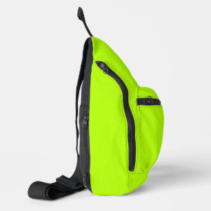 Sac À Bandoulière Décor couleur verte citron électrique prêt à être