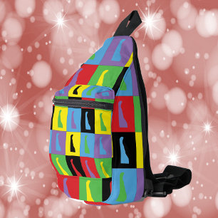 Sac À Bandoulière Delaware Pop Art Motif d'État
