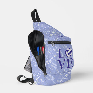 Sac À Bandoulière Design de netball d'amour personnalisé