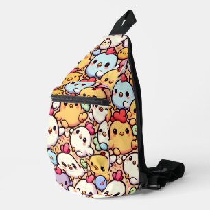Sac À Bandoulière Design Motif de poulet de Chibi Cute