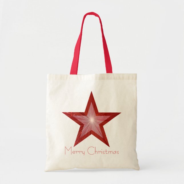 Sac à bandoulière 'deux tons' 'Joyeux Noël' Red St (Devant)