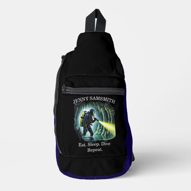 Sac À Bandoulière Dive Hard : Ocean Adventures Await! (Recto)