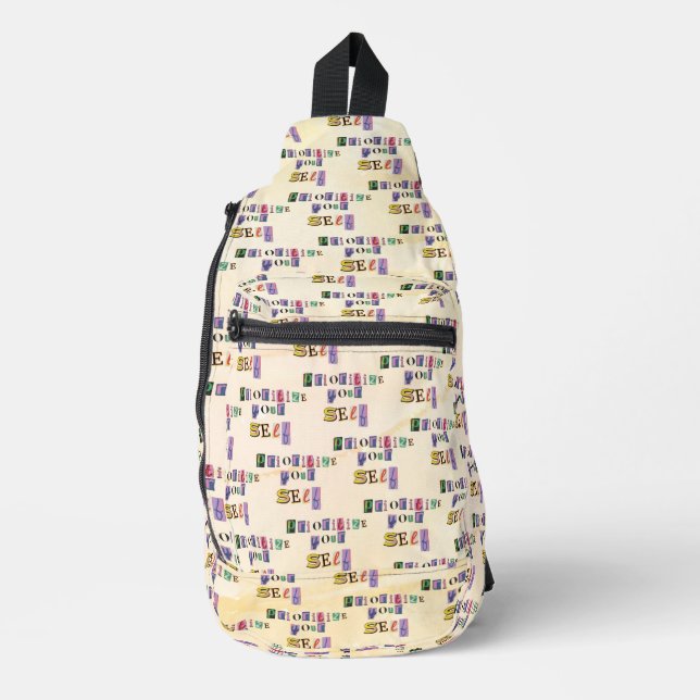 Sac À Bandoulière Donnez-vous la priorité (Recto)