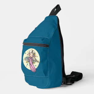 Sac À Bandoulière Doux Petite Ange Fée et Lune