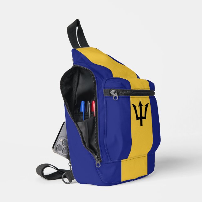 Sac À Bandoulière Drapeau de la Barbade (Ouvrir)