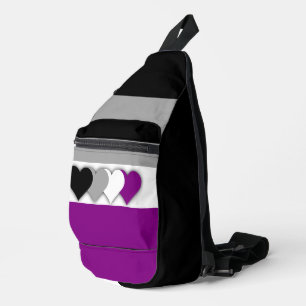 Sac À Bandoulière Drapeau de l'aséxualité