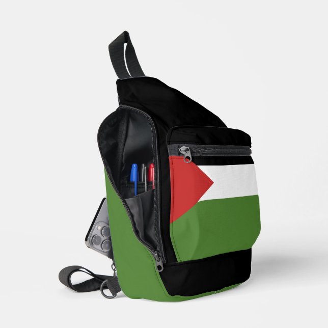 Sac À Bandoulière Drapeau de Palestine (Ouvrir)