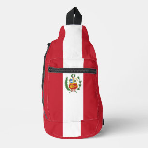 Sac À Bandoulière Drapeau du Pérou