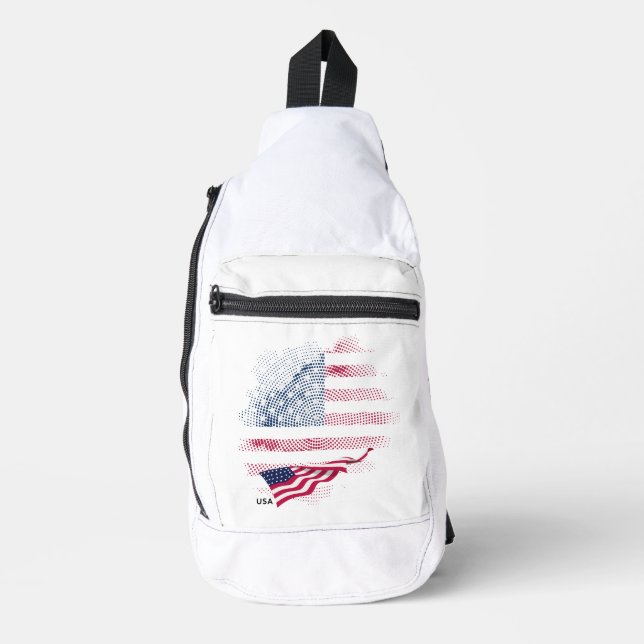 Sac À Bandoulière Drapeau USA (Recto)