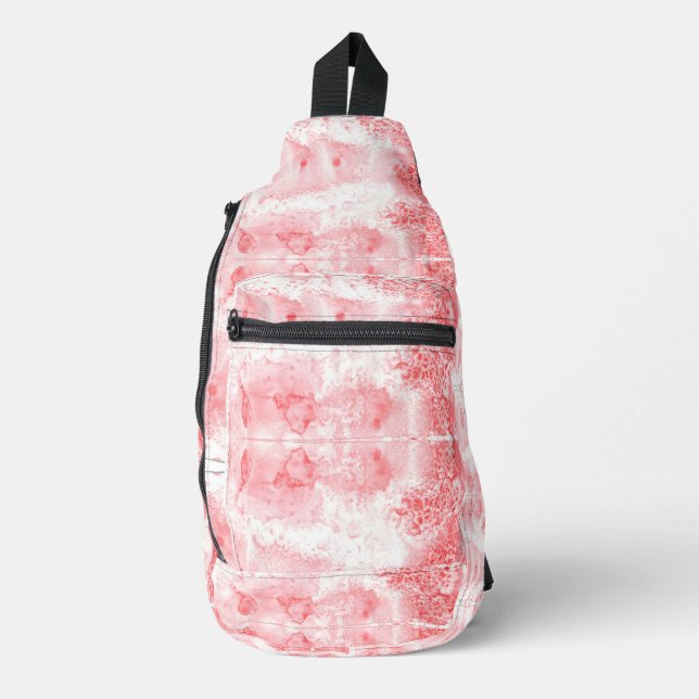 Sac À Bandoulière Échos Cramoisis (Recto)