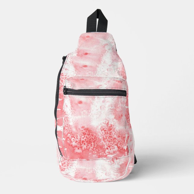 Sac À Bandoulière Échos Cramoisis (Recto)