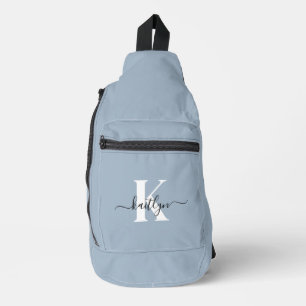 Sac À Bandoulière Élégant Monogramme bleu foncé