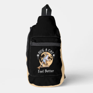 Sac À Bandoulière Embrassez un chat, sentez-vous mieux Skeleton Accr