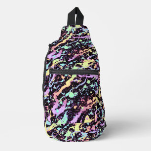 Sac À Bandoulière encre arc-en-ciel éclaboussure extrême :