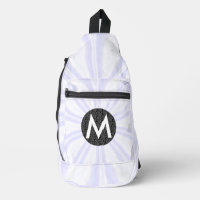 Explosion Blanche Monogramme Cercle Noir