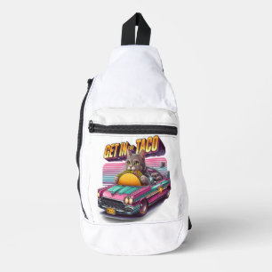 Sac À Bandoulière Feline Fiesta en rose