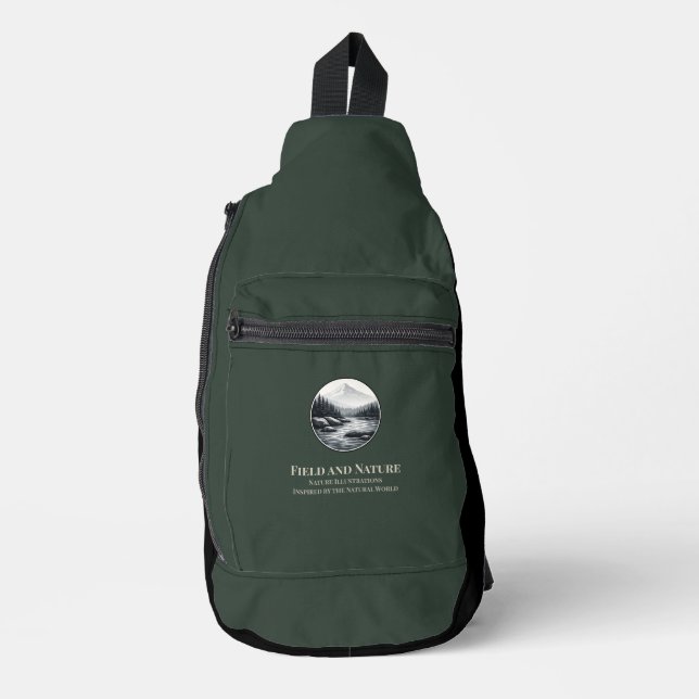 Sac à bandoulière Field & Nature Deep Green (Recto)