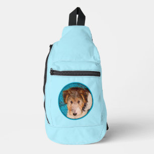 Sac À Bandoulière Fil Fox Terrier Peinture de chiot tricolore Peintu