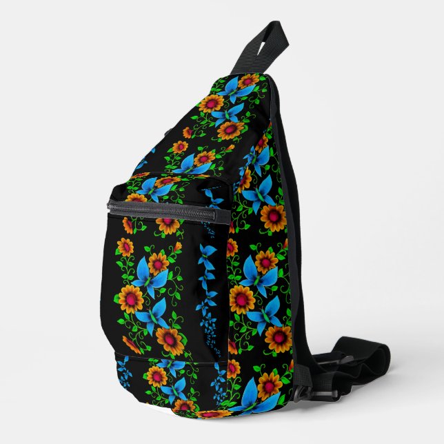 Sac À Bandoulière Fleur Doodle  (Coin droit)