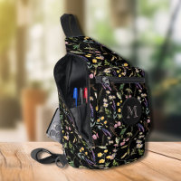 Fleur sauvage stylé sur noir