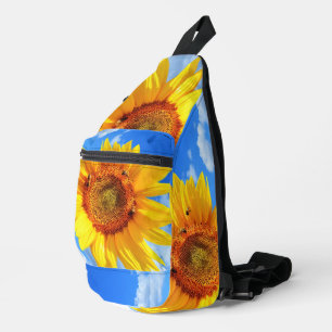 Sac À Bandoulière Fleurs de soleil et abeilles