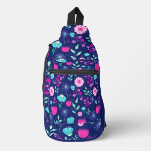 Sac À Bandoulière Fleurs délicates et détails botaniques