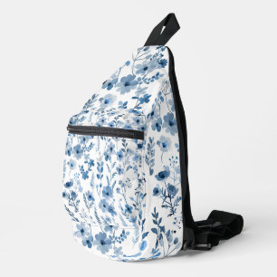 Sac À Bandoulière Floral bleu français