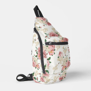 Sac À Bandoulière Floral vintage sur blanc