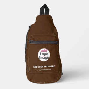 Sac À Bandoulière Forêt Brown Business Chic Personnalisé