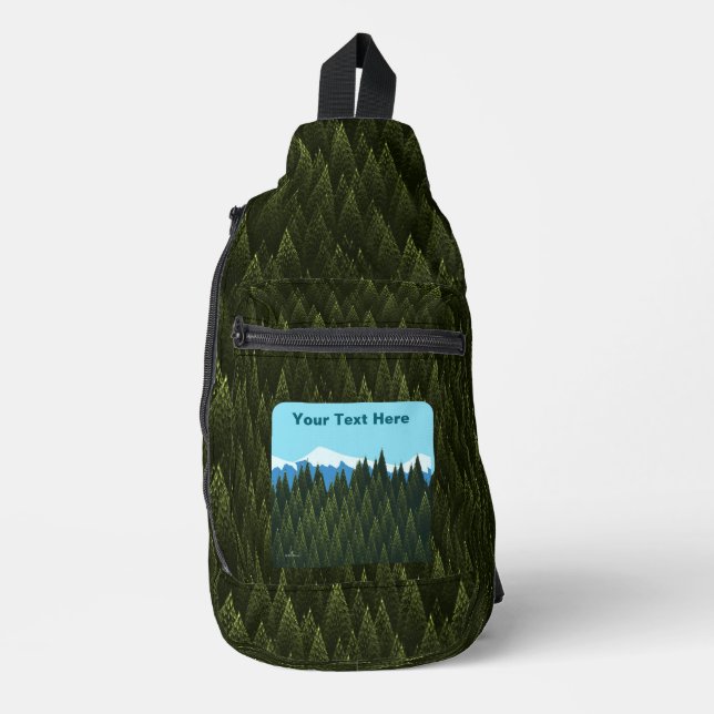 Sac À Bandoulière Forêt fractale (Recto)