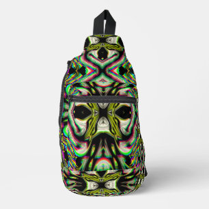 Sac À Bandoulière Formes Futures Holographique Jaune Veste Chrome