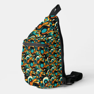Sac À Bandoulière Funk rétro Abstrait