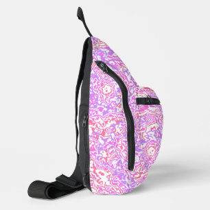 Sac À Bandoulière Funky Tourbillonnant Boho Hippie Marbre Abstrait c