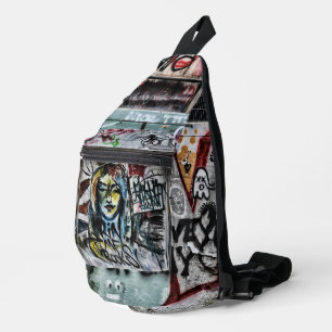 Sac À Bandoulière Graffiti Urban Street Cool Grunge Moderne Unique