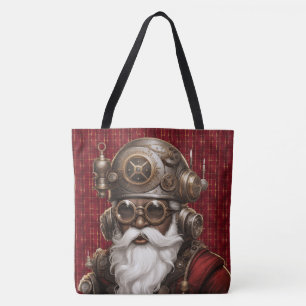 Sac à bandoulière grande taille Santa Steampunk no
