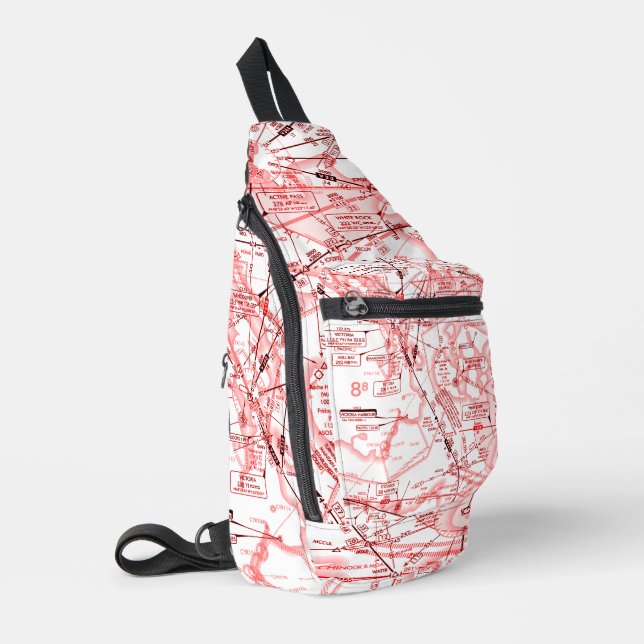 Sac À Bandoulière Graphique aéronautique (Coin gauche)