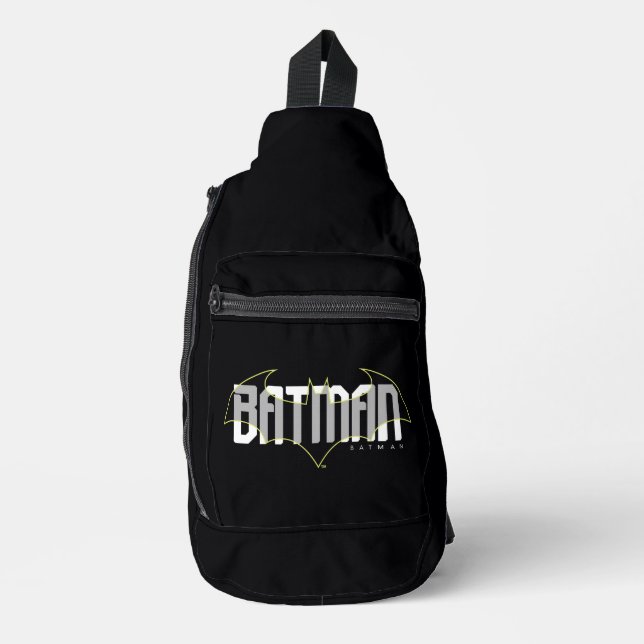 Sac À Bandoulière Graphique de nom haute technologie Batman (Recto)