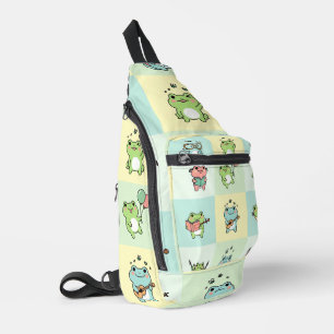 Sac À Bandoulière Grenouilles avec de petits loisirs