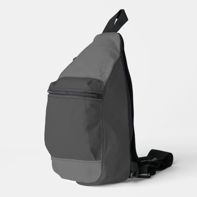 Sac à bandoulière gris multicolore (Coin droit)