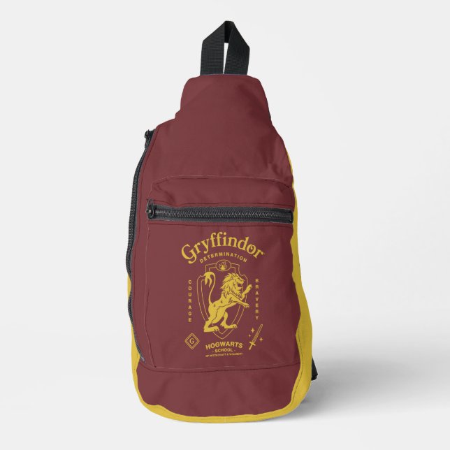 Sac À Bandoulière GRYFFINDOR™ Determination Courage Bravery Crest (Recto)