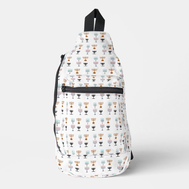 Sac À Bandoulière Hanoukka judaïsme religion juive (Recto)