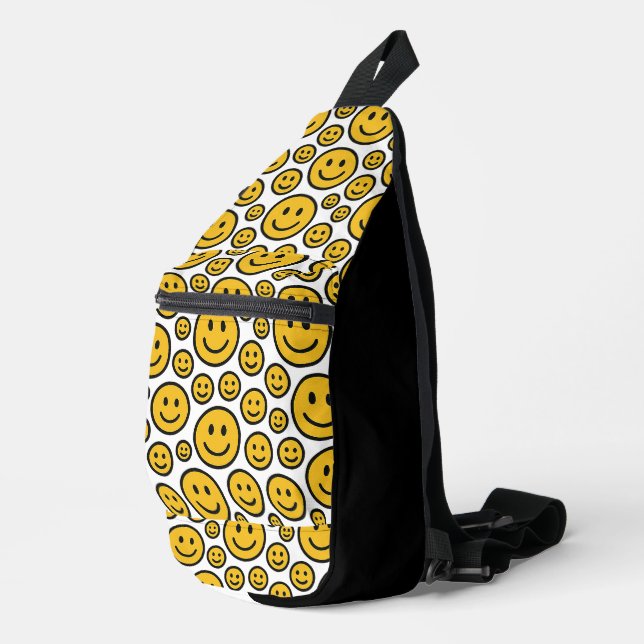 Sac À Bandoulière Happy Smiling Face Emoji Sling Backpack (Coin droit)