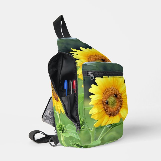 Sac À Bandoulière Happy Sunflower Sling Sag (Ouvrir)