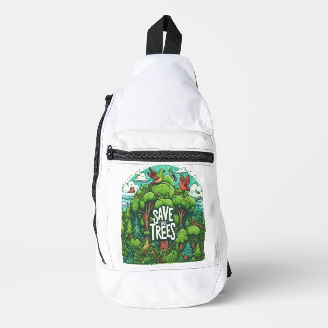 Sac À Bandoulière Harmonie dans les arbres (Recto)